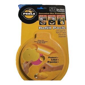 50 Peelz Disk Media Protectors- NEW